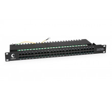 Cabeus Патч-панель 1U, 50 портов RJ-45, PL-50-TEL-Dual