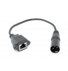 Кабель RJ45  на XLR папа 0.3 м