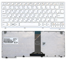 Клавиатура для ноутбука Lenovo IdeaPad S200, S205, S206 белая