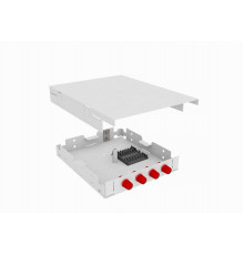 Кросс оптический, настенный, 4 FC/UPC адаптеров, одномодовый, TopLAN, укомплектованный