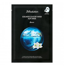 JMsolution Тканевая маска с экстрактом эдельвейса / Edelweiss Glacier Water Alps Mask Snow, 30 мл