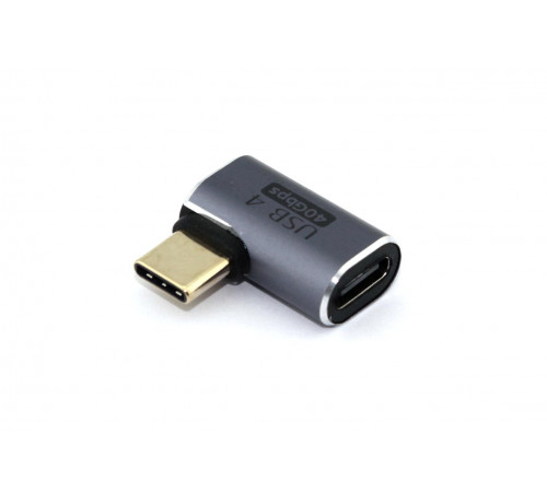 Переходник USB 4 Type C мама-папа угловой тип 2