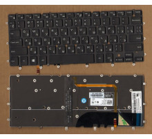 Клавиатура для ноутбука Dell XPS 13-9343, 13-9360, 13-9350 черная, с подсветкой