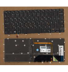 Клавиатура для ноутбука Dell XPS 13-9343, 13-9360, 13-9350 черная, с подсветкой