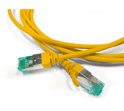 PC-LPT-SFTP-RJ45-RJ45-C6a-5M-LSZH-YL Патч-корд S/FTP, экранированный, категория 6a (100% Fluke Component Tested), 30AWG, LSZH, 5 м, желтый Hyperline