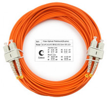 Cabeus FOP-62-SC-SC-10m Шнур оптический duplex SC-SC 62,5/125 mm 10м LSZH