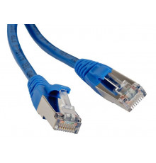 PC-LPM-STP-RJ45-RJ45-C6-10M-LSZH-BL Патч-корд U/FTP, экранированный, Cat.6 (100% Fluke Component Tested), LSZH, 10 м, синий Hyperline