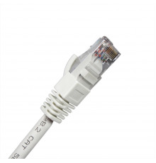 Шнур коммутационный BNH, кат. 5е, неэкр., U/UTP, RJ45/RJ45, d 5,5 0.15м, LSZH, AWG24 белый, (B500-UTP-5E-0.15-LSZH-WH)