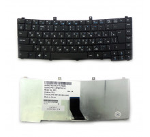 Клавиатура для ноутбука Acer TravelMate 2300, 2310, 2410, 4000, 8000 Series. Г-образный Enter. Черная, без рамки. PN: 90.4C507.00R