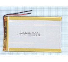 Аккумулятор Li-Pol (батарея) 3*75*130мм 2pin 3.7V/6000mAh
