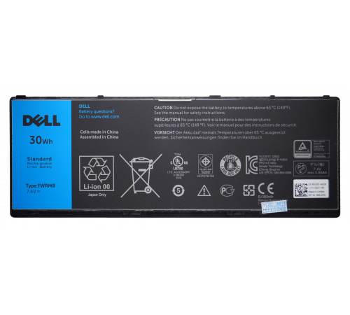 Аккумулятор для Dell Latitude 10 ST2, ST2e (FWRM8), 30Wh, 3850mAh, 7.4V