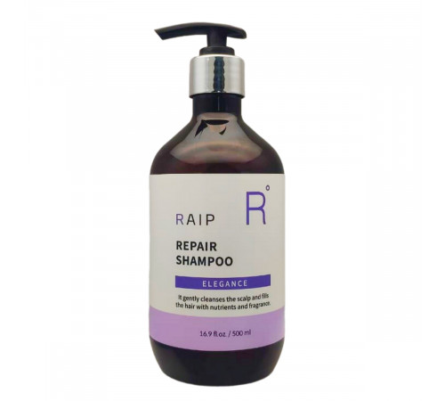 RAIP Восстанавливающий шампунь для волос с ароматом элеганс / Repair Shampoo Elegance, 500 мл