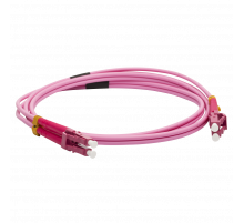 Патч-корд оптический LANMASTER, дуплексный, LC/PC-LC/PC, OM4, LSZH, 2 мм, 15 м LAN-2LC-2LC/OM4/SL-15
