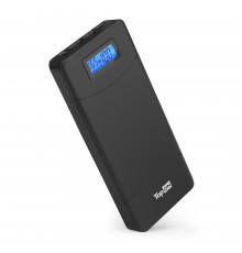 Внешний аккумулятор TopON TOP-T72 18000mAh (66.6Wh) QC 2.0, 2 USB для ноутбука, планшета, смартфона и аккумулятора авто. Черный