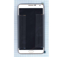 Дисплей для Samsung Galaxy Note 3 SM-N900 белый c золотой рамкой
