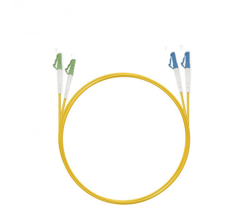 Патч-корд оптический TopLan, дуплексный, LC/APC-LC/UPC, SM 9/125, 50 м, LSZH