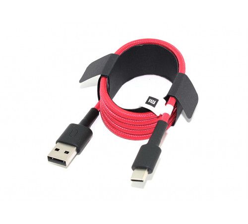 Кабель Xiaomi USB-C Data Cable Braided Version 1m, красный