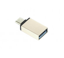 Переходник Type-C на USB 3.0 OTG золотой