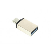 Переходник Type-C на USB 3.0 OTG золотой