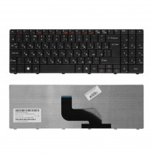 Клавиатура для ноутбука Packard Bell Easynote DT85, LJ61, LJ63, LJ65, LJ67, LJ71 Series. Г-образный Enter. Черная, без рамки. PN: MP-07F33SU-4424H.