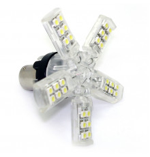 Светодиодная автолампа 1156 P21W - SMD3528 40Led 2.8W 12v Yellow (1шт.) Желтый свет