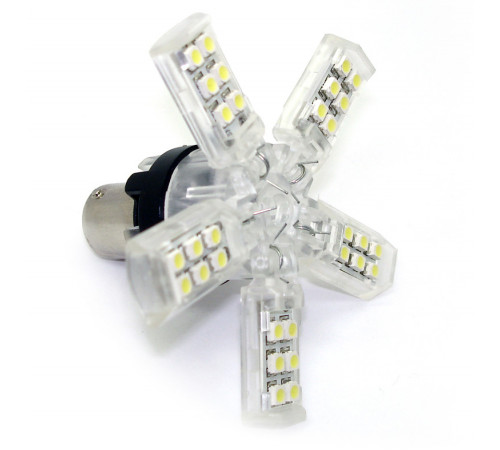 Светодиодная автолампа 1156 P21W - SMD3528 40Led 2.8W 12v Yellow (1шт.) Желтый свет