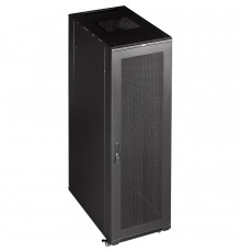 Шкаф 19" Business, 42U 800x1200, черный, передняя дв. перфорир., задняя дв. распашная перфорир.