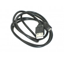 Дата-кабель USB-microUSB 1m Черный
