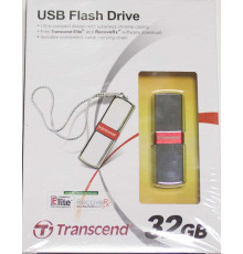 USB флеш-диск 32Гб TRANSCEND Jetflash V85, TS32GJFV85, металл