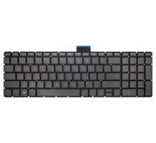Клавиатура для ноутбука HP Pavilion 15-ab, 15-ae, 15-au, 15-bc, 15-cc, 15-cd, 15z-ab, 17-ab, 17-g, HP Omen 15-ax 15-cb серая, без рамки, с подсветкой