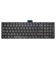 Клавиатура для ноутбука HP Pavilion 15-ab, 15-ae, 15-au, 15-bc, 15-cc, 15-cd, 15z-ab, 17-ab, 17-g, HP Omen 15-ax 15-cb серая, без рамки, с подсветкой