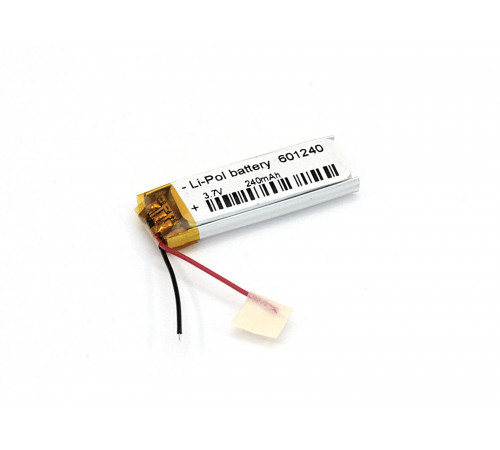 Аккумулятор Li-Pol (батарея) 6*12*40мм 2pin 3.7V/240mAh