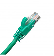 Шнур коммутационный BNH, кат. 5е, неэкр., U/UTP, RJ45/RJ45, d 6,2 1м, LSZH, AWG24 зелёный, (B500-UTP-5E-1.0-LSZH-GN)