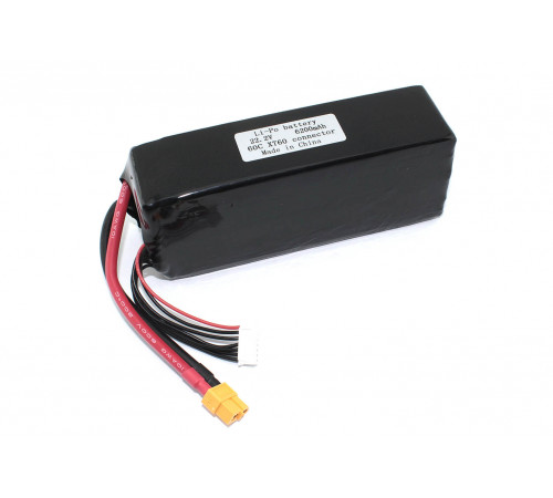 Аккумулятор Li-Pol 22.2V 6S 6200mAh 60С XT60 разъем