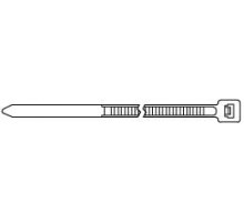 GT-150IC Стяжка нейлоновая неоткрывающаяся, безгалогенная (halogen free), 150x3.6мм, (100 шт) Hyperline