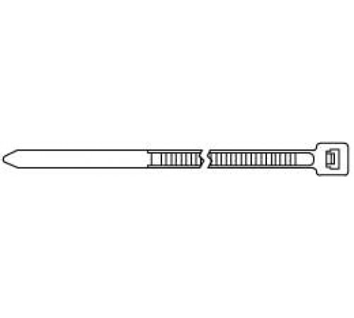 GT-150IC Стяжка нейлоновая неоткрывающаяся, безгалогенная (halogen free), 150x3.6мм, (100 шт) Hyperline