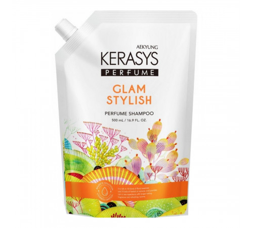 KeraSys Шампунь для волос парфюмированный Гламур (запаска) / Perfume Shampoo Glam & Stylish, 500 мл