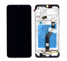 Дисплей для Samsung Galaxy A20S SM-A207F черный с рамкой