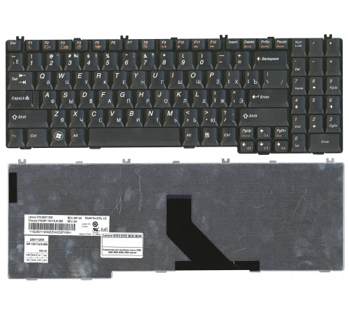 Клавиатура для ноутбука Lenovo IdeaPad G550, G555, B550, B560, V560 черная