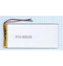 Аккумулятор Li-Pol (батарея) 3*60*130мм 2pin 3.7V/3500mAh