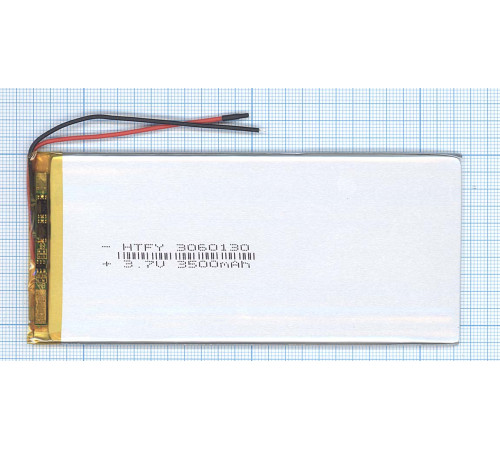 Аккумулятор Li-Pol (батарея) 3*60*130мм 2pin 3.7V/3500mAh