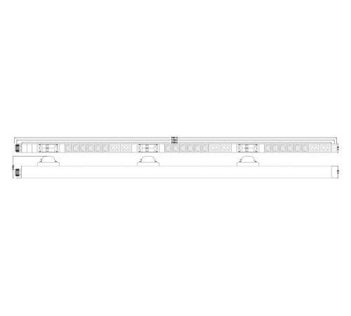 SHT-18IEC-6BIEC-3V-3PVR Блок розеток, вертикальный, 3 блока по 6 розеток IEC320 С13 + 2 розетки IEC320 С19 + авт. выключатель, кабель питания 3м (5х6.