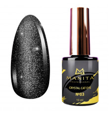 Manita Professional Гель-лак для ногтей с эффектом кошачьего глаза / Crystal Cat Eye №03, 10 мл