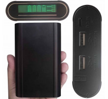 Универсальный внешний аккумулятор TOMO V8-4 (Soshine E3) LCD экран, 4x18650, 5V/1A, 2A 2xUSB черный