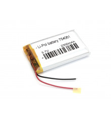 Аккумулятор Li-Pol (батарея) 7.5*40*61мм 2pin 3.7V/2300mAh