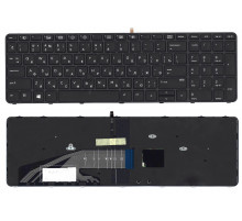 Клавиатура для ноутбука HP Zbook 15 G3 17 G3 черная с рамкой и подсветкой