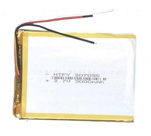 Аккумулятор Li-Pol (батарея) 3*70*95мм 3pin 3.7V/2500mAh