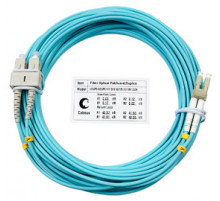 Cabeus FOP-50-LC-SC-15m Шнур оптический duplex LC-SC 50/125 mm OM3 15м LSZH