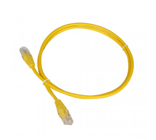 Патч-корд RJ45 - RJ45, 4 пары, UTP, категория 5е, 15 м, желтый, TWT TWT-45-45-15-YL