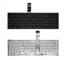 Клавиатура для ноутбука Asus Vivobook V551, S551, K551 Series. Плоский Enter. Черная, без рамки. PN: 9Z.NANSQ.00R.
